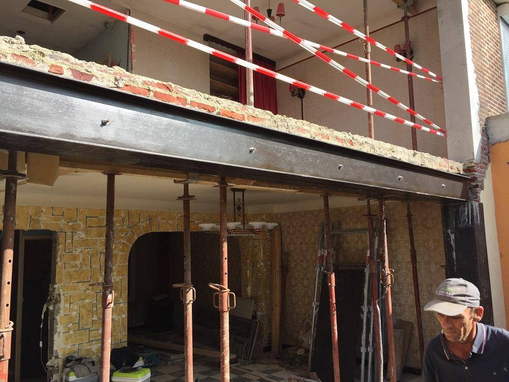 Chantier mur porteur