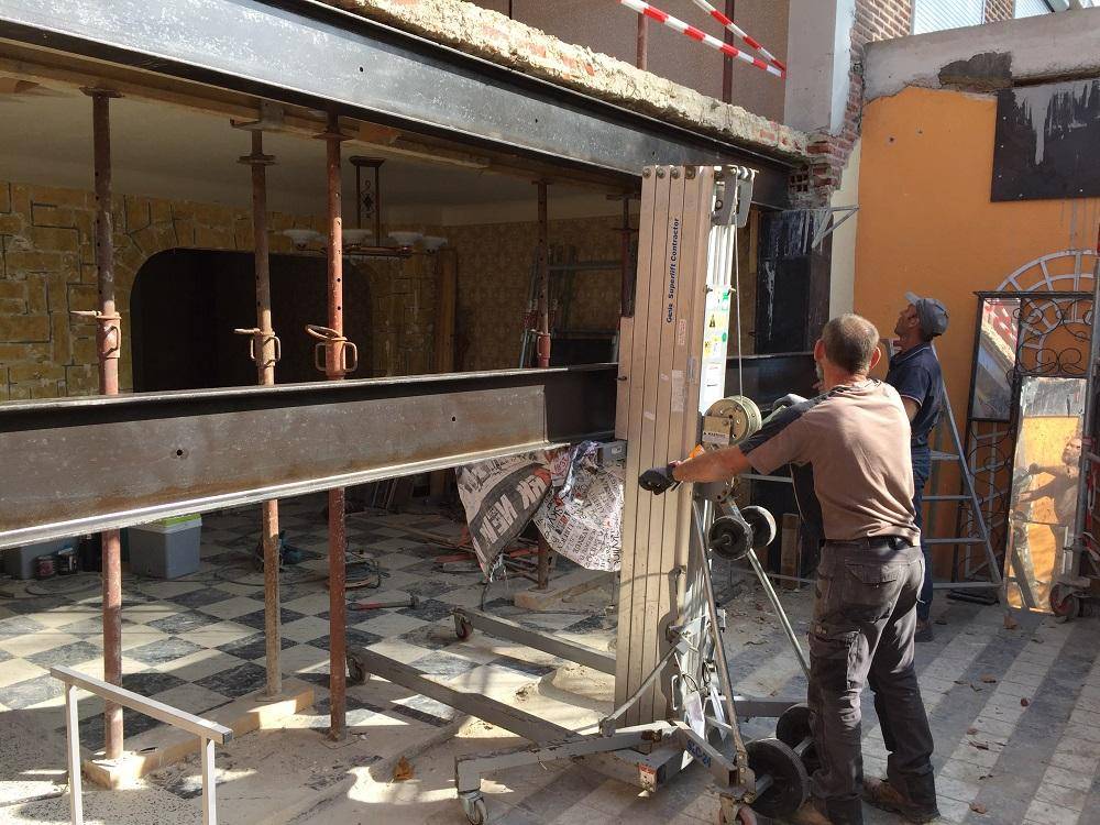 Mur poteur batiment